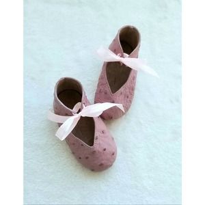 THE BARFIELD COLLECTION handmade baby heirloom leather booties shoes $525 us-3